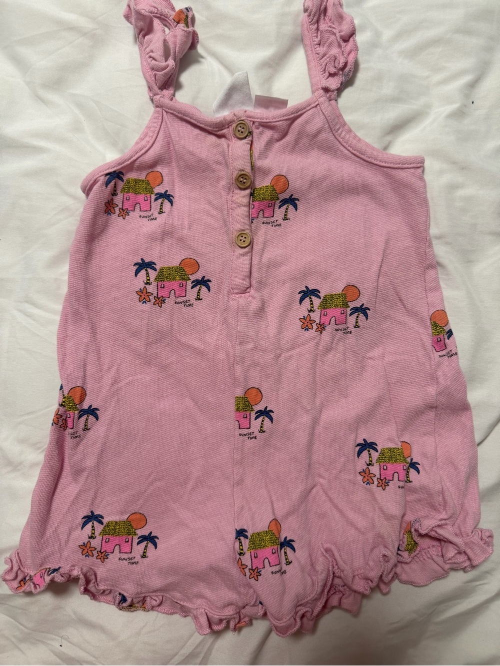 Zara Pink Girls Romper